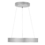 GLOBOSTAR® SALEM 61242 Μοντέρνο Κρεμαστό Φωτιστικό Οροφής LED 75W 8625lm 120° AC 220-240V IP20 Ρυθμιζόμενο Λευκό CCT με Χειριστήριο από 2700K έως 6000K Dimmable - Lumileds SMD Chip - Γκρι - Μ45 x Π45 x Υ7cm - 3 Χρόνια Εγγύηση