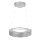 GLOBOSTAR® SALEM 61242 Μοντέρνο Κρεμαστό Φωτιστικό Οροφής LED 75W 8625lm 120° AC 220-240V IP20 Ρυθμιζόμενο Λευκό CCT με Χειριστήριο από 2700K έως 6000K Dimmable - Lumileds SMD Chip - Γκρι - Μ45 x Π45 x Υ7cm - 3 Χρόνια Εγγύηση
