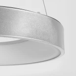 GLOBOSTAR® SALEM 61242 Μοντέρνο Κρεμαστό Φωτιστικό Οροφής LED 75W 8625lm 120° AC 220-240V IP20 Ρυθμιζόμενο Λευκό CCT με Χειριστήριο από 2700K έως 6000K Dimmable - Lumileds SMD Chip - Γκρι - Μ45 x Π45 x Υ7cm - 3 Χρόνια Εγγύηση