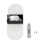 GLOBOSTAR® RARE 61337 Μοντέρνο Φωτιστικό Τοίχου - Απλίκα LED 5W 600lm 180° AC 220-240V IP20 Ρυθμιζόμενο Λευκό CCT με On/Off 2700K/4500K/6000K - Lumileds SMD Chip - Μαύρο Ματ - Μ10 x Π5 x Υ27.5cm - 3 Χρόνια Εγγύηση