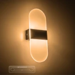 GLOBOSTAR® RARE 61337 Μοντέρνο Φωτιστικό Τοίχου - Απλίκα LED 5W 600lm 180° AC 220-240V IP20 Ρυθμιζόμενο Λευκό CCT με On/Off 2700K/4500K/6000K - Lumileds SMD Chip - Μαύρο Ματ - Μ10 x Π5 x Υ27.5cm - 3 Χρόνια Εγγύηση