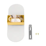 GLOBOSTAR® RARE 61338 Μοντέρνο Φωτιστικό Τοίχου - Απλίκα LED 5W 600lm 180° AC 220-240V IP20 Ρυθμιζόμενο Λευκό CCT με On/Off 2700K/4500K/6000K - Lumileds SMD Chip - Χρυσό Βούρτσας - Μ10 x Π5 x Υ27.5cm - 3 Χρόνια Εγγύηση