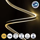 GLOBOSTAR® DOUBLESIDED 70492 Ταινία Neon Flex LED 12W/m 840lm/m 240° DC DC 220-240V Αδιάβροχο IP65 120 x SMD2835 Chip/m Θερμό Λευκό 2700K Dimmable - Sanan SMD Chip - Μ100 x Π0.8 x Υ1.6cm - 3 Χρόνια Εγγύηση