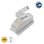 GloboStar® 79641 Φωτιστικό Ντουλάπας LED για Μεντεσέ με Διακόπτη On/Off Κουμπωτό με Μπαταρία(Δεν συμπεριλαμβάνεται) Θερμό Λευκό 3000k