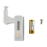 GloboStar® 79641 Φωτιστικό Ντουλάπας LED για Μεντεσέ με Διακόπτη On/Off Κουμπωτό με Μπαταρία(Δεν συμπεριλαμβάνεται) Θερμό Λευκό 3000k