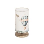 GLOBOSTAR® BALLON 204-0145 Παιδικό Επιτραπέζιο Φωτιστικό Πορτατίφ με Ντουί 1 x E14 AC 220-240V IP20 - Πολύχρωμο - Μ15 x Π15 x Υ30cm