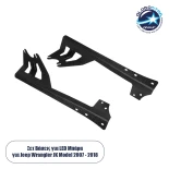 GloboStar® 85557 ΣΕΤ 2 Βάσεις Στήριξης για 1 Μπάρα LED για JEEP WRANGLER JK Μοντέλο από 2007 έως 2018