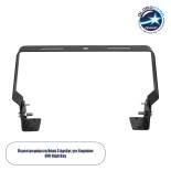 GloboStar® INDUSTRY 61507 Περιστρεφόμενη Βάση Στήριξης για Επαγγελματική Καμπάνα UFO High Bay - Μαύρο - Μ26 x Π5.5 x Υ14cm