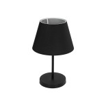 GLOBOSTAR® LARA 204-0074 Μοντέρνο Επιτραπέζιο Φωτιστικό Πορτατίφ με Ντουί 1 x E27 AC 220-240V IP20 - Μαύρο - Μ22 x Π22 x Υ36cm