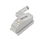 GloboStar® CLOSET 79640 Φωτιστικό Ντουλάπας LED για Μεντεσέ με Διακόπτη On/Off Κουμπωτό με Μπαταρία(Δεν συμπεριλαμβάνεται) - Ψυχρό Λευκό 6000K - Μ7 x Π4 x Υ2.5cm