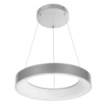 GLOBOSTAR® SALEM 61242 Μοντέρνο Κρεμαστό Φωτιστικό Οροφής LED 75W 8625lm 120° AC 220-240V IP20 Ρυθμιζόμενο Λευκό CCT με Χειριστήριο από 2700K έως 6000K Dimmable - Lumileds SMD Chip - Γκρι - Μ45 x Π45 x Υ7cm - 3 Χρόνια Εγγύηση