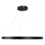kelvo® NEMESIS KLV-101-0211 Κρεμαστό Φωτιστικό Οροφής LED 67W 6700lm 180° AC 220-240V IP20 Ρυθμιζόμενο Λευκό CCT με Χειριστήριο από 2700K έως 6000K Dimmable - Lumileds SMD Chip - Μαύρο Ματ - Μ80 x Π80 x Υ4cm - 3 Χρόνια Εγγύηση