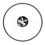 kelvo® NEMESIS KLV-101-0211 Κρεμαστό Φωτιστικό Οροφής LED 67W 6700lm 180° AC 220-240V IP20 Ρυθμιζόμενο Λευκό CCT με Χειριστήριο από 2700K έως 6000K Dimmable - Lumileds SMD Chip - Μαύρο Ματ - Μ80 x Π80 x Υ4cm - 3 Χρόνια Εγγύηση