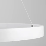 kelvo® NEMESIS KLV-101-0212 Κρεμαστό Φωτιστικό Οροφής LED 67W 6700lm 180° AC 220-240V IP20 Ρυθμιζόμενο Λευκό CCT με Χειριστήριο από 2700K έως 6000K Dimmable - Lumileds SMD Chip - Λευκό Ματ - Μ80 x Π80 x Υ4cm - 3 Χρόνια Εγγύηση