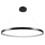 kelvo® NEMESIS KLV-101-0214 Κρεμαστό Φωτιστικό Οροφής LED 75W 7500lm 180° AC 220-240V IP20 Ρυθμιζόμενο Λευκό CCT με Χειριστήριο από 2700K έως 6000K Dimmable - Lumileds SMD Chip - Μαύρο Ματ - Μ100 x Π100 x Υ4cm - 3 Χρόνια Εγγύηση