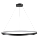 kelvo® NEMESIS KLV-101-0214 Κρεμαστό Φωτιστικό Οροφής LED 75W 7500lm 180° AC 220-240V IP20 Ρυθμιζόμενο Λευκό CCT με Χειριστήριο από 2700K έως 6000K Dimmable - Lumileds SMD Chip - Μαύρο Ματ - Μ100 x Π100 x Υ4cm - 3 Χρόνια Εγγύηση