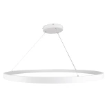 kelvo® NEMESIS KLV-101-0215 Κρεμαστό Φωτιστικό Οροφής LED 75W 7500lm 180° AC 220-240V IP20 Ρυθμιζόμενο Λευκό CCT με Χειριστήριο από 2700K έως 6000K Dimmable - Lumileds SMD Chip - Λευκό Ματ - Μ100 x Π100 x Υ4cm - 3 Χρόνια Εγγύηση