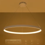 kelvo® NEMESIS KLV-101-0215 Κρεμαστό Φωτιστικό Οροφής LED 75W 7500lm 180° AC 220-240V IP20 Ρυθμιζόμενο Λευκό CCT με Χειριστήριο από 2700K έως 6000K Dimmable - Lumileds SMD Chip - Λευκό Ματ - Μ100 x Π100 x Υ4cm - 3 Χρόνια Εγγύηση