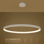 kelvo® NEMESIS KLV-101-0215 Κρεμαστό Φωτιστικό Οροφής LED 75W 7500lm 180° AC 220-240V IP20 Ρυθμιζόμενο Λευκό CCT με Χειριστήριο από 2700K έως 6000K Dimmable - Lumileds SMD Chip - Λευκό Ματ - Μ100 x Π100 x Υ4cm - 3 Χρόνια Εγγύηση