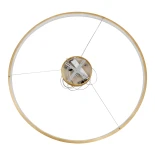 kelvo® NEMESIS KLV-101-0216 Κρεμαστό Φωτιστικό Οροφής LED 75W 7500lm 180° AC 220-240V IP20 Ρυθμιζόμενο Λευκό CCT με Χειριστήριο από 2700K έως 6000K Dimmable - Lumileds SMD Chip - Χρυσό Πλατίνα - Μ100 x Π100 x Υ4cm - 3 Χρόνια Εγγύηση