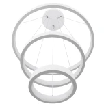 kelvo® NEMESIS KLV-101-0218 Κρεμαστό Φωτιστικό Οροφής LED 100W 10000lm 180° AC 220-240V IP20 Ρυθμιζόμενο Λευκό CCT με Χειριστήριο από 2700K έως 6000K Dimmable - Lumileds SMD Chip - Λευκό Ματ - Μ60 x Π60 x Υ60cm - 3 Χρόνια Εγγύηση