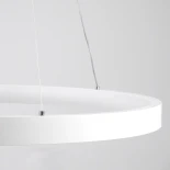 kelvo® NEMESIS KLV-101-0218 Κρεμαστό Φωτιστικό Οροφής LED 100W 10000lm 180° AC 220-240V IP20 Ρυθμιζόμενο Λευκό CCT με Χειριστήριο από 2700K έως 6000K Dimmable - Lumileds SMD Chip - Λευκό Ματ - Μ60 x Π60 x Υ60cm - 3 Χρόνια Εγγύηση