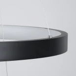 kelvo® NEMESIS KLV-101-0220 Κρεμαστό Φωτιστικό Οροφής LED 120W 12000lm 180° AC 220-240V IP20 Ρυθμιζόμενο Λευκό CCT με Χειριστήριο από 2700K έως 6000K Dimmable - Lumileds SMD Chip - Μαύρο Ματ - Μ80 x Π80 x Υ80cm - 3 Χρόνια Εγγύηση