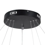 kelvo® NEMESIS KLV-101-0220 Κρεμαστό Φωτιστικό Οροφής LED 120W 12000lm 180° AC 220-240V IP20 Ρυθμιζόμενο Λευκό CCT με Χειριστήριο από 2700K έως 6000K Dimmable - Lumileds SMD Chip - Μαύρο Ματ - Μ80 x Π80 x Υ80cm - 3 Χρόνια Εγγύηση