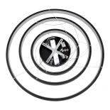 kelvo® NEMESIS KLV-101-0220 Κρεμαστό Φωτιστικό Οροφής LED 120W 12000lm 180° AC 220-240V IP20 Ρυθμιζόμενο Λευκό CCT με Χειριστήριο από 2700K έως 6000K Dimmable - Lumileds SMD Chip - Μαύρο Ματ - Μ80 x Π80 x Υ80cm - 3 Χρόνια Εγγύηση