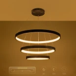 kelvo® NEMESIS KLV-101-0220 Κρεμαστό Φωτιστικό Οροφής LED 120W 12000lm 180° AC 220-240V IP20 Ρυθμιζόμενο Λευκό CCT με Χειριστήριο από 2700K έως 6000K Dimmable - Lumileds SMD Chip - Μαύρο Ματ - Μ80 x Π80 x Υ80cm - 3 Χρόνια Εγγύηση