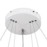 kelvo® NEMESIS KLV-101-0221 Κρεμαστό Φωτιστικό Οροφής LED 120W 12000lm 180° AC 220-240V IP20 Ρυθμιζόμενο Λευκό CCT με Χειριστήριο από 2700K έως 6000K Dimmable - Lumileds SMD Chip - Λευκό Ματ - Μ80 x Π80 x Υ80cm - 3 Χρόνια Εγγύηση