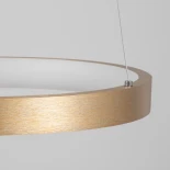 kelvo® NEMESIS KLV-101-0222 Κρεμαστό Φωτιστικό Οροφής LED 120W 12000lm 180° AC 220-240V IP20 Ρυθμιζόμενο Λευκό CCT με Χειριστήριο από 2700K έως 6000K Dimmable - Lumileds SMD Chip - Χρυσό Πλατίνα - Μ80 x Π80 x Υ80cm - 3 Χρόνια Εγγύηση