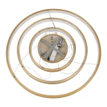 kelvo® NEMESIS KLV-101-0222 Κρεμαστό Φωτιστικό Οροφής LED 120W 12000lm 180° AC 220-240V IP20 Ρυθμιζόμενο Λευκό CCT με Χειριστήριο από 2700K έως 6000K Dimmable - Lumileds SMD Chip - Χρυσό Πλατίνα - Μ80 x Π80 x Υ80cm - 3 Χρόνια Εγγύηση