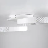 kelvo® DIAMOND KLV-101-0224 Φωτιστικό Οροφής LED 67W 6700lm 360° AC 220-240V IP20 Ρυθμιζόμενο Λευκό CCT με Χειριστήριο από 2700K έως 6000K Dimmable - Lumileds SMD Chip - Λευκό Ματ - Μ60 x Π40 x Υ14cm - 3 Χρόνια Εγγύηση