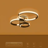 kelvo® DIAMOND KLV-101-0226 Φωτιστικό Οροφής LED 100W 10000lm 360° AC 220-240V IP20 Ρυθμιζόμενο Λευκό CCT με Χειριστήριο από 2700K έως 6000K Dimmable - Lumileds SMD Chip - Μαύρο Ματ - Μ80 x Π50 x Υ20cm - 3 Χρόνια Εγγύηση