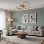 kelvo® DIAMOND KLV-101-0228 Φωτιστικό Οροφής LED 100W 10000lm 360° AC 220-240V IP20 Ρυθμιζόμενο Λευκό CCT με Χειριστήριο από 2700K έως 6000K Dimmable - Lumileds SMD Chip - Χρυσό Πλατίνα - Μ80 x Π50 x Υ20cm - 3 Χρόνια Εγγύηση