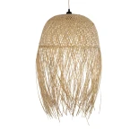 GLOBOSTAR® MANILA 00713 Boho Κρεμαστό Φωτιστικό Οροφής με Ντουί 1 x E27 AC 220-240V IP20 - Μπεζ - Μ50 x Π50 x Υ70cm