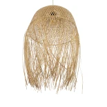 GLOBOSTAR® MANILA 00713 Boho Κρεμαστό Φωτιστικό Οροφής με Ντουί 1 x E27 AC 220-240V IP20 - Μπεζ - Μ50 x Π50 x Υ70cm