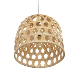 GLOBOSTAR® MANGEA 00715 Boho Κρεμαστό Φωτιστικό Οροφής με Ντουί 1 x E27 AC 220-240V IP20 - Μπεζ - Μ35 x Π35 x Υ22cm