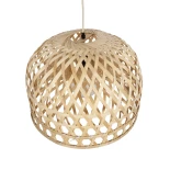 GLOBOSTAR® MANGEA 00716 Boho Κρεμαστό Φωτιστικό Οροφής με Ντουί 1 x E27 AC 220-240V IP20 - Μπεζ - Μ50 x Π50 x Υ34cm