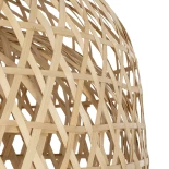 GLOBOSTAR® MANGEA 00717 Boho Κρεμαστό Φωτιστικό Οροφής με Ντουί 1 x E27 AC 220-240V IP20 - Μπεζ - Μ100 x Π100 x Υ59cm