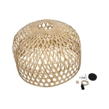 GLOBOSTAR® MANGEA 00717 Boho Κρεμαστό Φωτιστικό Οροφής με Ντουί 1 x E27 AC 220-240V IP20 - Μπεζ - Μ100 x Π100 x Υ59cm