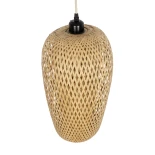 GLOBOSTAR® SAN TROPEZ 00764 Boho Κρεμαστό Φωτιστικό Οροφής με Ντουί 1 x E27 AC 220-240V IP20 - Μπεζ - Μ23 x Π23 x Υ42cm