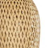 GLOBOSTAR® SAN TROPEZ 00764 Boho Κρεμαστό Φωτιστικό Οροφής με Ντουί 1 x E27 AC 220-240V IP20 - Μπεζ - Μ23 x Π23 x Υ42cm