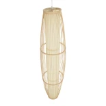 GLOBOSTAR® HIBISCUS 00892 Boho Κρεμαστό Φωτιστικό Οροφής με Ντουί 1 x E27 AC 220-240V IP20 - Μπεζ - Μ30 x Π30 x Υ120cm