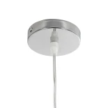 GLOBOSTAR® HIBISCUS 00894 Boho Κρεμαστό Φωτιστικό Οροφής με Ντουί 1 x E27 AC 220-240V IP20 - Μπεζ - Μ30 x Π30 x Υ50cm