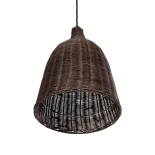 GLOBOSTAR® BAHAMAS 01367 Boho Κρεμαστό Φωτιστικό Οροφής με Ντουί 1 x E27 AC 220-240V IP20 - Καφέ - Μ30 x Π30 x Υ40cm