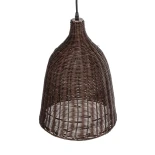 GLOBOSTAR® BAHAMAS 01367 Boho Κρεμαστό Φωτιστικό Οροφής με Ντουί 1 x E27 AC 220-240V IP20 - Καφέ - Μ30 x Π30 x Υ40cm