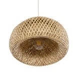 GLOBOSTAR® SAN TROPEZ 01626 Boho Κρεμαστό Φωτιστικό Οροφής με Ντουί 1 x E27 AC 220-240V IP20 - Μπεζ - Μ38 x Π38 x Υ22cm