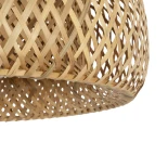 GLOBOSTAR® SAN TROPEZ 01626 Boho Κρεμαστό Φωτιστικό Οροφής με Ντουί 1 x E27 AC 220-240V IP20 - Μπεζ - Μ38 x Π38 x Υ22cm